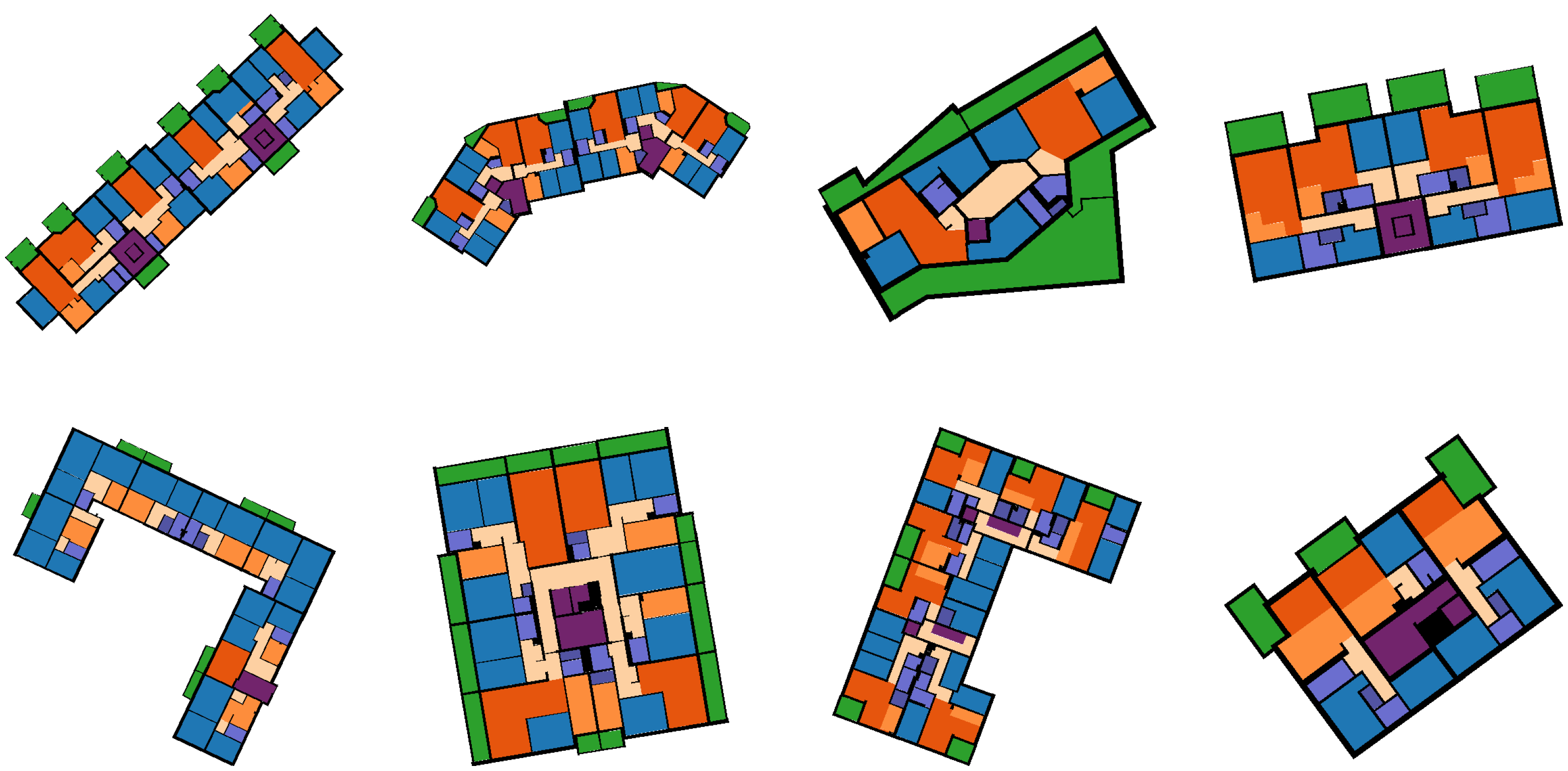 Modified Swiss Dwellings examples